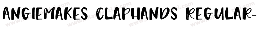 AngieMakes Claphands Regular字体转换
